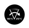 Picto that shows degre and fahrenheit temperatures-waiting for